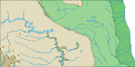 North Dakota topographical map